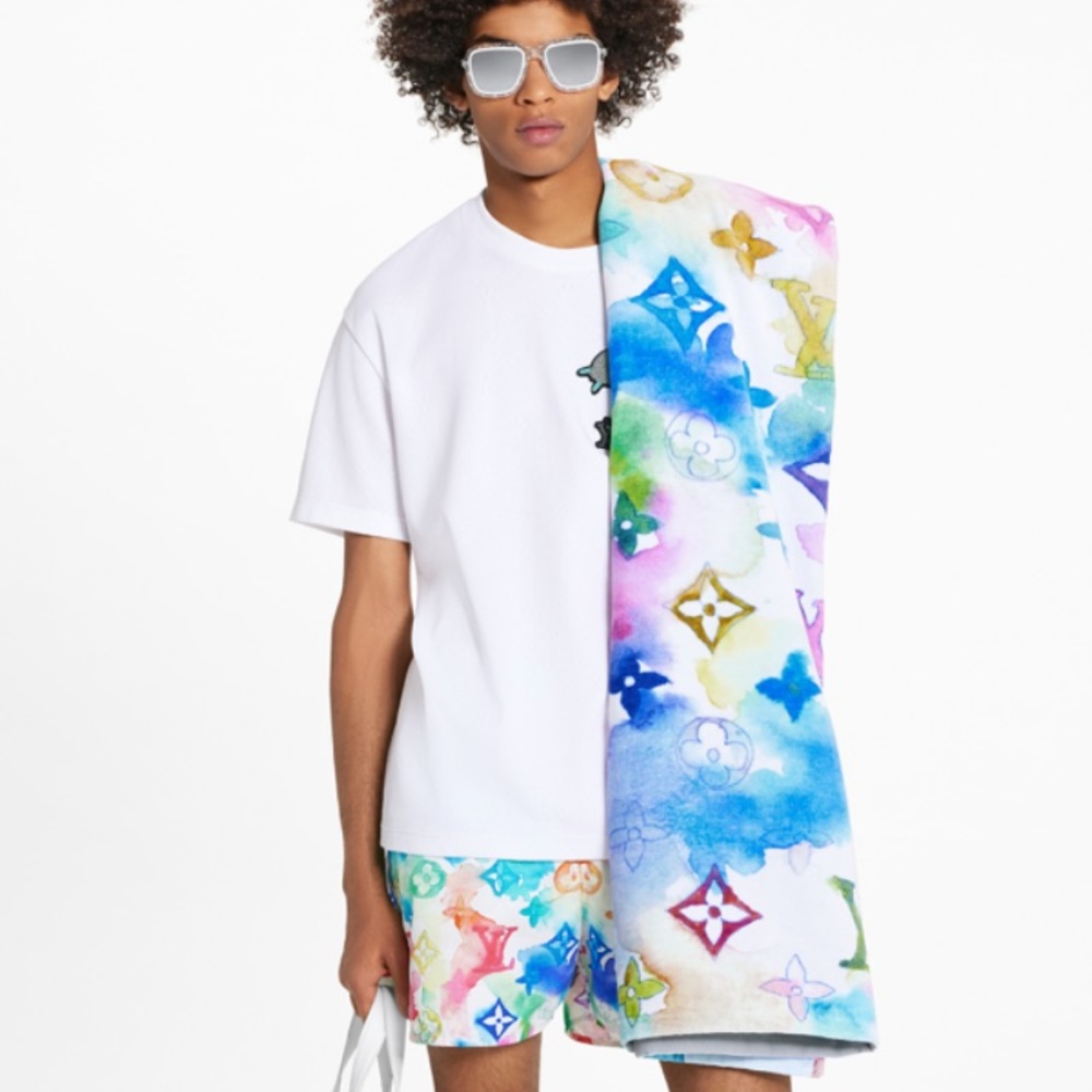 Louis Vuitton SS 2021 Watercolor Beach Towel